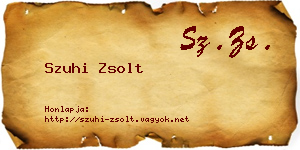 Szuhi Zsolt névjegykártya